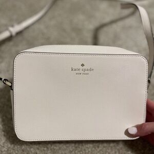 Kate spade white parchment leather Crossbody bag